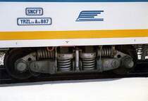 SNCFT Triebzug (Meterspur) YRZL24 A24 887, Detailaufnahme. Scan ab Papierbild, Foto vom 27. Nov. 1980