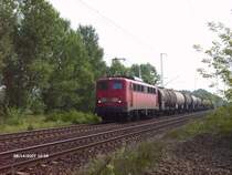 140 614 mit ein kurzen Kesselzug auf dem S�dlichen berliner Aussenring.14.08.07