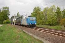 185 530-3 VPS bei �berquerung des Mittellandkanals bei Peine am 22.04.2009
