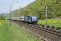 Re 460 005-2 am 21.4.09 in Tecknau.