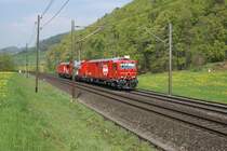 Der L�sch- und Rettungszug Basel befindet sich am 21.4.09 in Tecknau.