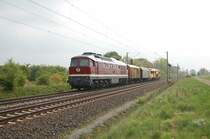 232 223-8 am 23.04.2009 kurz vor �berquerung des Mittellandkanals bei Peine