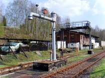 Funktionsf�higer Wasserkran im ehemaligen BW Adorf/V., am 12.04.2009.