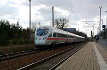 Ein ICE-T der BR 411 durchf�hrt am 22.03.09 Burgkemnitz Richtung Berlin.