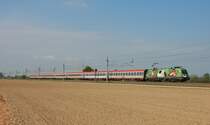 Mit ca. 15 min�tiger Versp�tung war heute 1116 264 mit dem IC 547 auf der Westbahn unterwegs. Die Aufnahme entstand zwischen Oftering und H�rsching.
