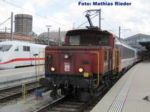 Ee 3/3 16512 in Basel SBB auf Man�ver f�r den IC nach Berlin am 18.04.09