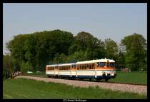 VS51 der SWEG bei Siegelsbach, 25. April 2009.