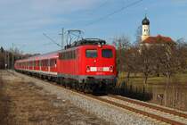 139 137 mit RB 30571 in Bichl (18.03.2009)
