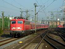 110 489 mit einem Verst�ker aus Nienburg kurz vor Hannover HBF