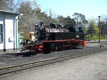 994801-9 rangiert im Bahnhof G�hren/R�gen am 25.04.09