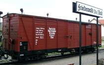 G�terwagen der Traditionsbahn Radebeul am 20. 05.2004