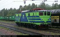 Ma 963 der Bahngesellschaft TGOJ am 24.06.2003 in H�llefors. 
Diese urspr�nglich der SJ geh�rende Lok ging 1990 auf TGOJ �ber