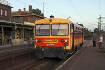 Bzmot 200 wartet in Kiskunf�legyh�za auf die Abfahrt nach Lakitelek.