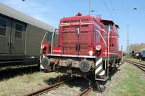 Die V60 860, im Originalzustand, so richtig sch�n gepflegt im Gel�nde des BEM in N�rdlingen