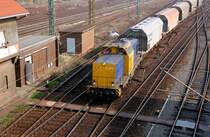 V 142 der RBB durchf�hrt am 07.04.09 den Rbf Halle(S) Richtung Erfurt.