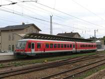 928 654-3 / 628 654-6 auf Bahnhof Angerm�nde am 9-7-2007.
