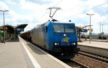 185-CL 004 der R4C musste am 16.05.09 einen Betriebshalt in Bitterfeld einlegen, bevor die Fahrt Richtung Wittenberg weiter gehen konnte. Ziel war Stendell.