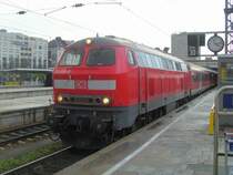 Nochmal 218 486-9 am 02.05.09 in M�nchen Hbf.