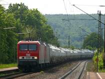 MEG 603 und eine Schwestermaschine bei der Durchfahrt in Regensburg-Pr�fening, 9.05.2009