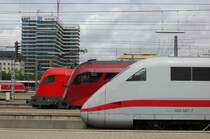 Hab ich mir beim Matthis abgeschaut, ich hoffe er ist mir nicht b�se, weil es ich einstelle. Kopfformen von ICE, Railjet und Taurus M�nchen 16.05.2009