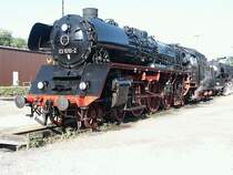 03 1010 zu Besuch im Eisenbahnmuseum Bochum-Dahlhausen anl��lich des 25j�hrigen Jubil�ums. Aufnahme am 2.6.2002