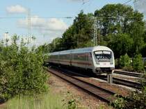 Ein IC am 16.05.2008 bei der Durchfahrt in Trudering. (M�nchen) (Bahnbildertreffen)