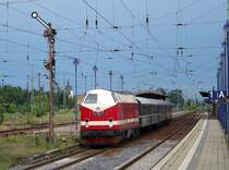Hp1 f�r den Sonderzug  Berlin-macht-Dampf  von Berlin Sch�neweide nach Neuzelle und dann �ber Frankfurt zur�ck nach Berlin. Als Lok dient 119 158-4. L�bbenau/Spreewald den 21.05.2009 um 9:49 Uhr. Hier auch wieder einen netten Gru� an den Mitfotografen.
