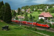 IRE 4714 (Konstanz-Karlsruhe Hbf) mit Schublok 146 232-4 km 69,1 21.5.09
