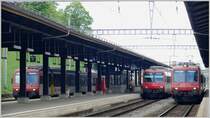NPZ Hochburg La Chaux-de-Fonds mit RBDe 560 nach Neuch�tel, Le Locle und Biel/Bienne. (16.05.2009)