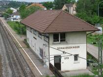 Das alte Stellwerterh�uschen im Donaueschinger Bahnhof am 24.05.09.