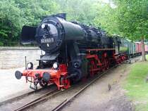 Die, nicht betriebsf�hige, 52 8183-7 des VSE am 21.05.2009 auf dem Vereinsgel�nde in Schwarzenberg.