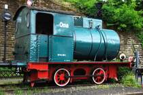 Lokportrait der fast 90-j�hrigen Dampfspeicherlok  Oma . Aufgenommen in Neustadt/Weinstrasse Ende Mai 2009).