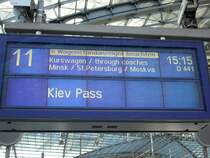 Da bekommt man Lust zum Verreisen.Aufgenommen am 12.April 2009 im Berliner Hbf.