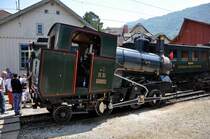 Dampfloktreffen Goldau 24.Mai 2009. Die Nr. 17 der Rigi Bahnen in der gl�henden Mittagshitze ( 35� C ) auf dem Depotgel�nde der Arth Rigi Bahn.