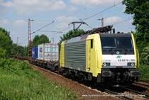 E189-203 (ITL) f�hrt am 23. Mai 2009 um 14:41 Uhr mit einem GZ durch Hannover Limmer