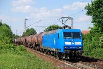 145 023-6 (Press) f�hrt am 23. Mai 2009 um 16:06 Uhr mit einem GZ durch Hannover Limmer