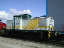 KEG 0603 abgestellt auf einem Nebengleis des N�rnberger Hafenbahnhofs. (02.03.2003)