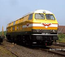 H.F.Wiebe 320 001 am 8.6.08 in Duisburg-Entenfang
