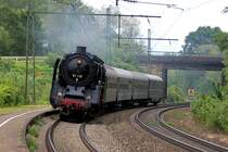 Bhf Michlau KBS 840/850 auf dem R�ckweg von Neuenmarkt. 30.05.2009