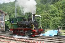 Sihlwald -  E 3/3 Nr.5 nach der Aufnahme von Wasser. 31.05.2008