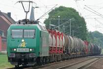 Die 145-CL 003 der Rail4Chem zieht einen Gz Richtung Aachen West am 31.05.2009 in Geilenkirchen