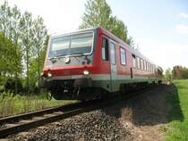 628 430 zwischen Bad Steben und H�llental. Am Aufnahmetag war es sehr warm.