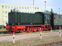 V 36 027 im Bw Schwerin. 15.05.2009