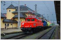 Lokzug LZ 38770 von Villach nach Spittal/Millst�ttersee am 6.6.2009 bei der Ankunft in Spital.