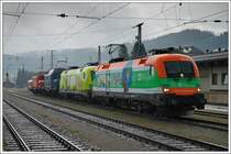 Lokzug LZ 38770 von Villach nach Spittal/Millst�ttersee am 6.6.2009 bei der Ankunft in Spital.
