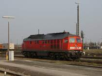 Die 233 288 am 04.04.2009 bei einer Rangierfahrt in M�hldorf.