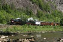 100 Jahre Bergensbanen. Der Jubil�umszug auf dem Weg nach Bergen; 07.06.2009