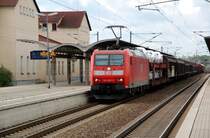 185 065 zieht am 20.06.09 einen G�terzug durch Bitterfeld Richtung Wittenberg.