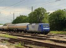 145-CL 206 der RBH Logistics GmbH mit einem Kesselwagenganzzug in Magdeburg Hbf. Fotografiert am 20.06.2009