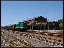RIS 112 708-3 mit einem Sonderzug aus Chemnitz in Wei�wasser am 13.06.2009